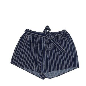 Navy Striped Women's Shorts